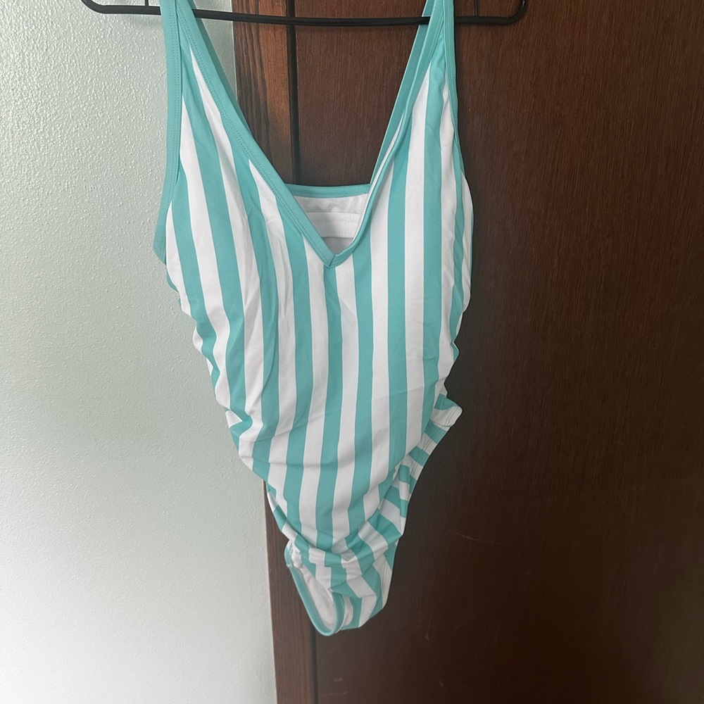 Striped One-Piece Swimsuit